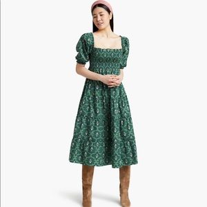Hill House Nesli Nap Dress Emerald